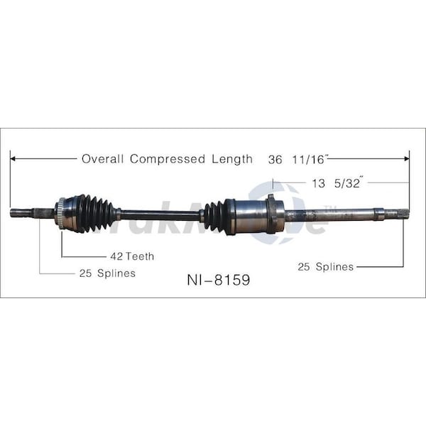 Surtrack Axle Cv Axle Shaft, Ni-8159 NI-8159 - main